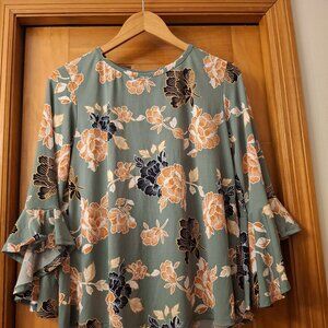 Womens Bell Sleeve Shirt